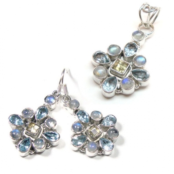 Wholesale silver natural gemstone jewellery